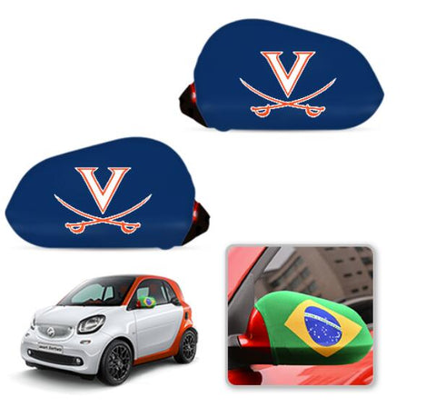Virginia Cavaliers NCAAB Car rear view mirror cover-View Elastic