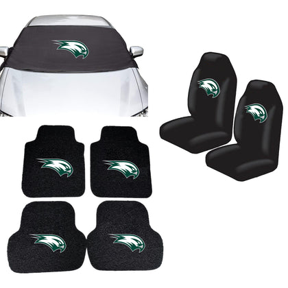 Wagner Seahawks NCAA Car Front Windshield Cover Seat Cover Floor Mats