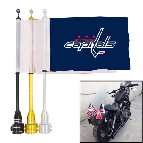 Washington Capitals NHL Motocycle Rack Pole Flag