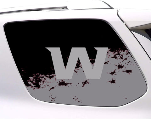 Washington Football Team NFL Rear Side Quarter Window Vinyl Decal Stickers Fits Toyota 4Runner