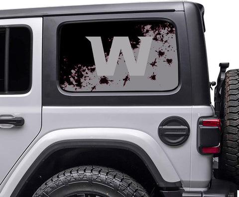 Washington Football Team NFL Rear Side Quarter Window Vinyl Decal Stickers Fits Jeep Wrangler