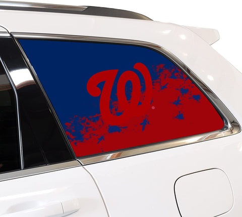 Washington Nationals MLB Rear Side Quarter Window Vinyl Decal Stickers Fits Jeep Grand