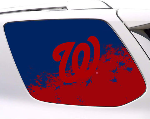 Washington Nationals MLB Rear Side Quarter Window Vinyl Decal Stickers Fits Toyota 4Runner