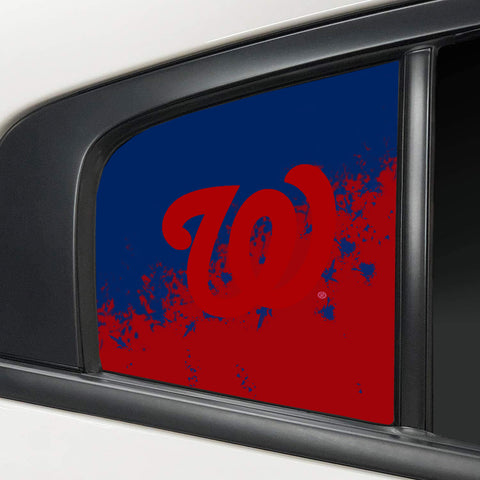 Washington Nationals MLB Rear Side Quarter Window Vinyl Decal Stickers Fits Dodge Charger
