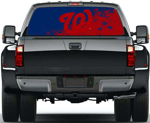 Washington Nationals MLB Truck SUV Decals Paste Film Stickers Rear Window