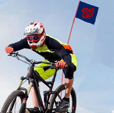 Washington Nationals MLB Bicycle Bike Rear Wheel Flag