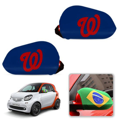Washington Nationals MLB Car rear view mirror cover-View Elastic