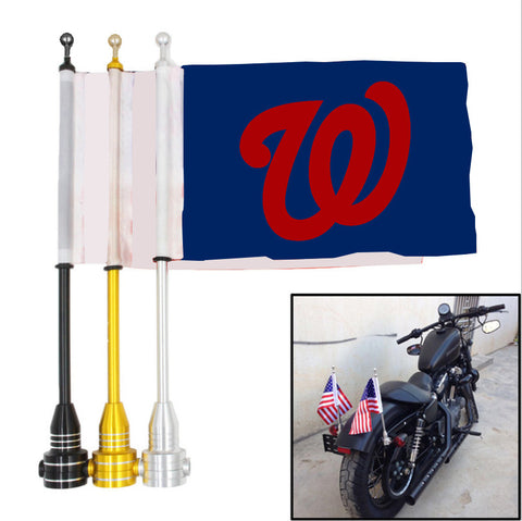 Washington Nationals MLB Motocycle Rack Pole Flag