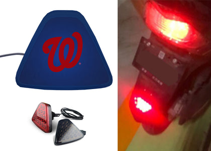 Washington Nationals MLB Car Motorcycle tail light LED brake flash Pilot rear