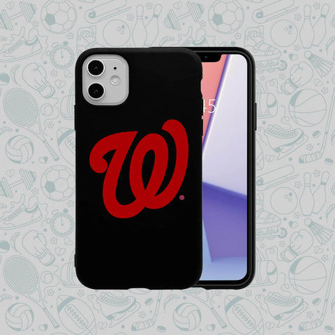 Phone Case Rubber Plastic MLB-Washington Nationals Print