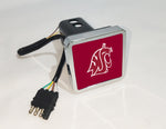Washington State Cougars NCAA Hitch Cover LED Brake Light for Trailer