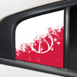 Washington Wizards NBA Rear Side Quarter Window Vinyl Decal Stickers Fits Dodge Charger