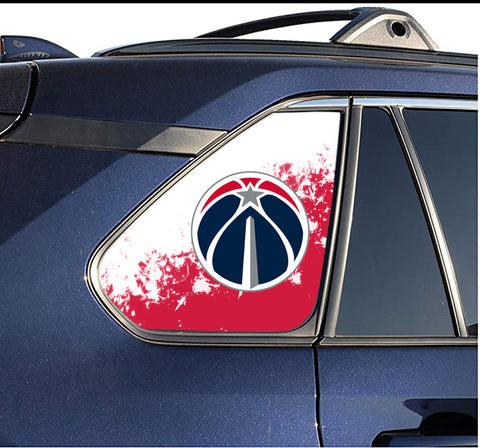 Washington Wizards NBA Rear Side Quarter Window Vinyl Decal Stickers Fits Toyota Rav4