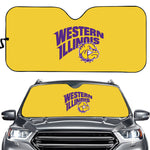 Western Illinois Leathernecks NCAA Car Windshield Sun Shade Universal Fit Sunshade