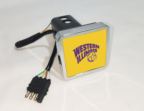 Western Illinois Leathernecks NCAA Hitch Cover LED Brake Light for Trailer