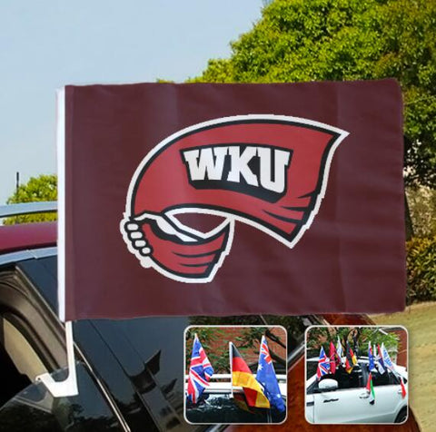 Western Kentucky Hilltoppers NCAAB Car Window Flag