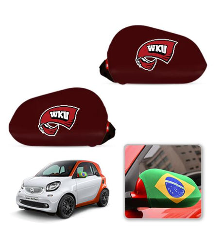 Western Kentucky Hilltoppers NCAAB Car rear view mirror cover-View Elastic