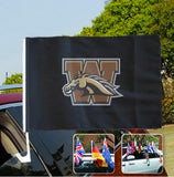 Western Michigan Broncos NCAAB Car Window Flag