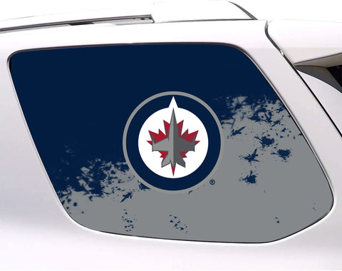 Winnipeg Jets NHL Rear Side Quarter Window Vinyl Decal Stickers Fits Toyota 4Runner