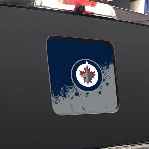 Winnipeg Jets NHL Rear Back Middle Window Vinyl Decal Stickers Fits Dodge Ram GMC Chevy Tacoma Ford