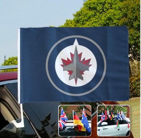 Winnipeg Jets NHL Car Window Flag