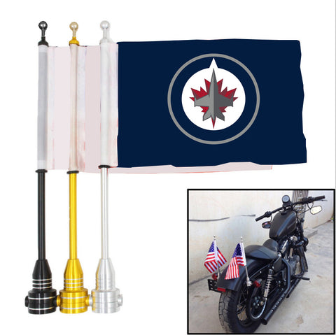 Winnipeg Jets NHL Motocycle Rack Pole Flag