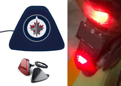 Winnipeg Jets NHL Car Motorcycle tail light LED brake flash Pilot rear
