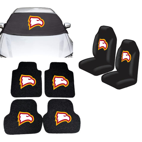 Winthrop Eagles NCAA Car Front Windshield Cover Seat Cover Floor Mats