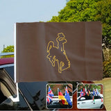 Wyoming Cowboys NCAAB Car Window Flag