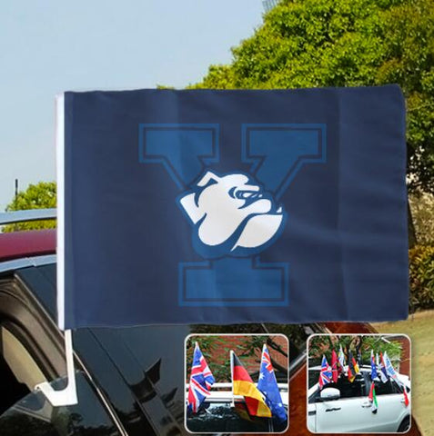 Yale Bulldogs NCAAB Car Window Flag