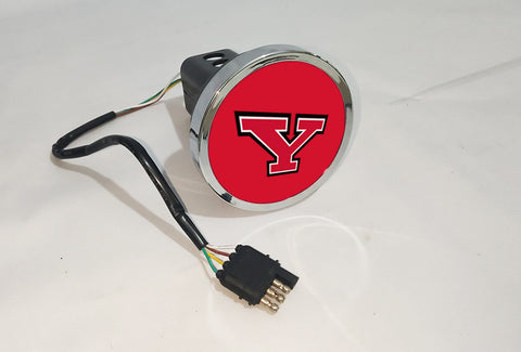 Youngstown State Penguins NCAA Hitch Cover LED Brake Light for Trailer