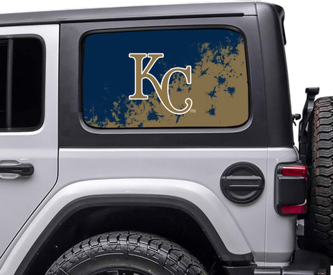 Kansas City Royals MLB Rear Side Quarter Window Vinyl Decal Stickers Fits Jeep Wrangler