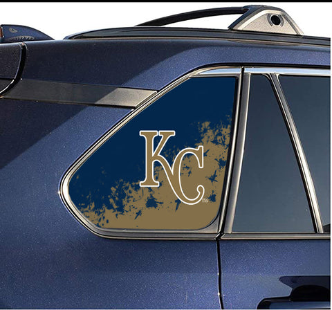 Kansas City Royals MLB Rear Side Quarter Window Vinyl Decal Stickers Fits Toyota Rav4